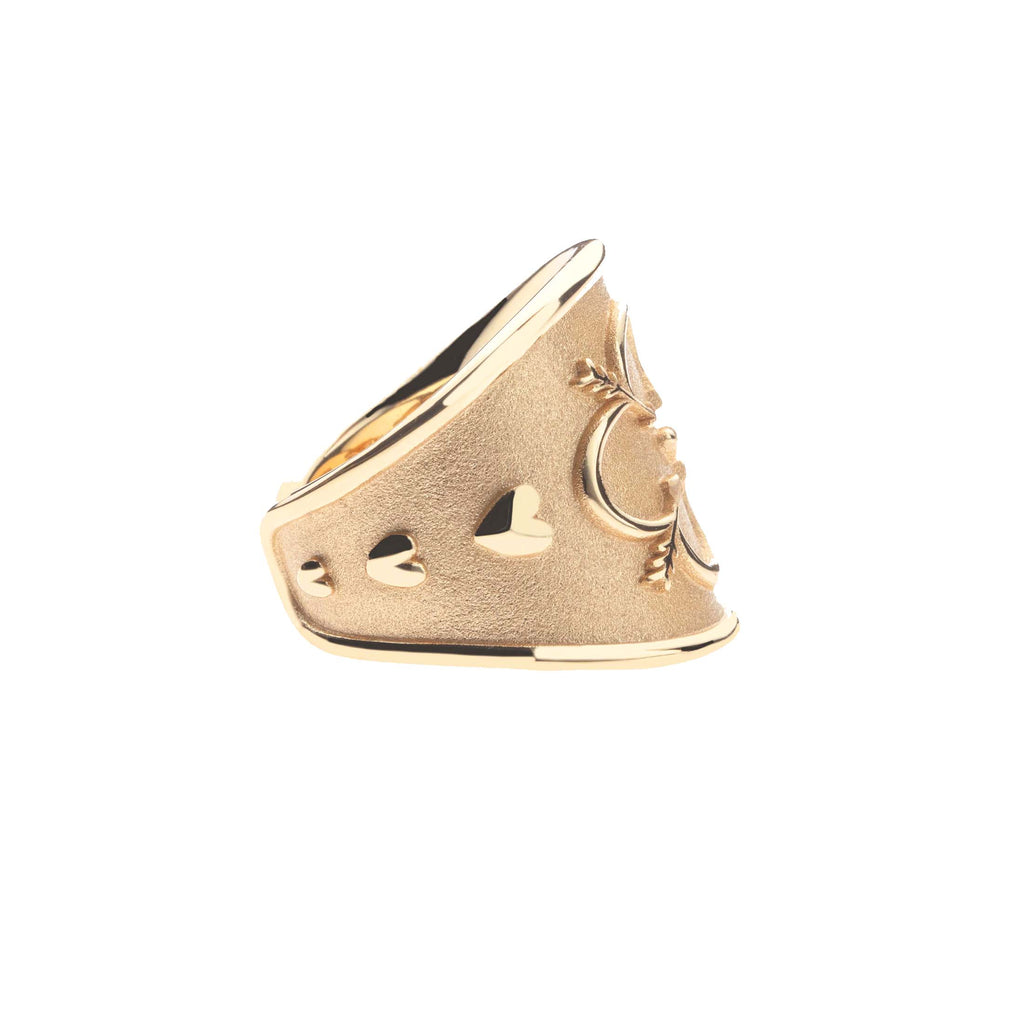 LOVE Cigar Band Ring