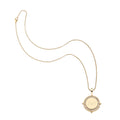 Embellished Personalized Petite Coin Pendant
