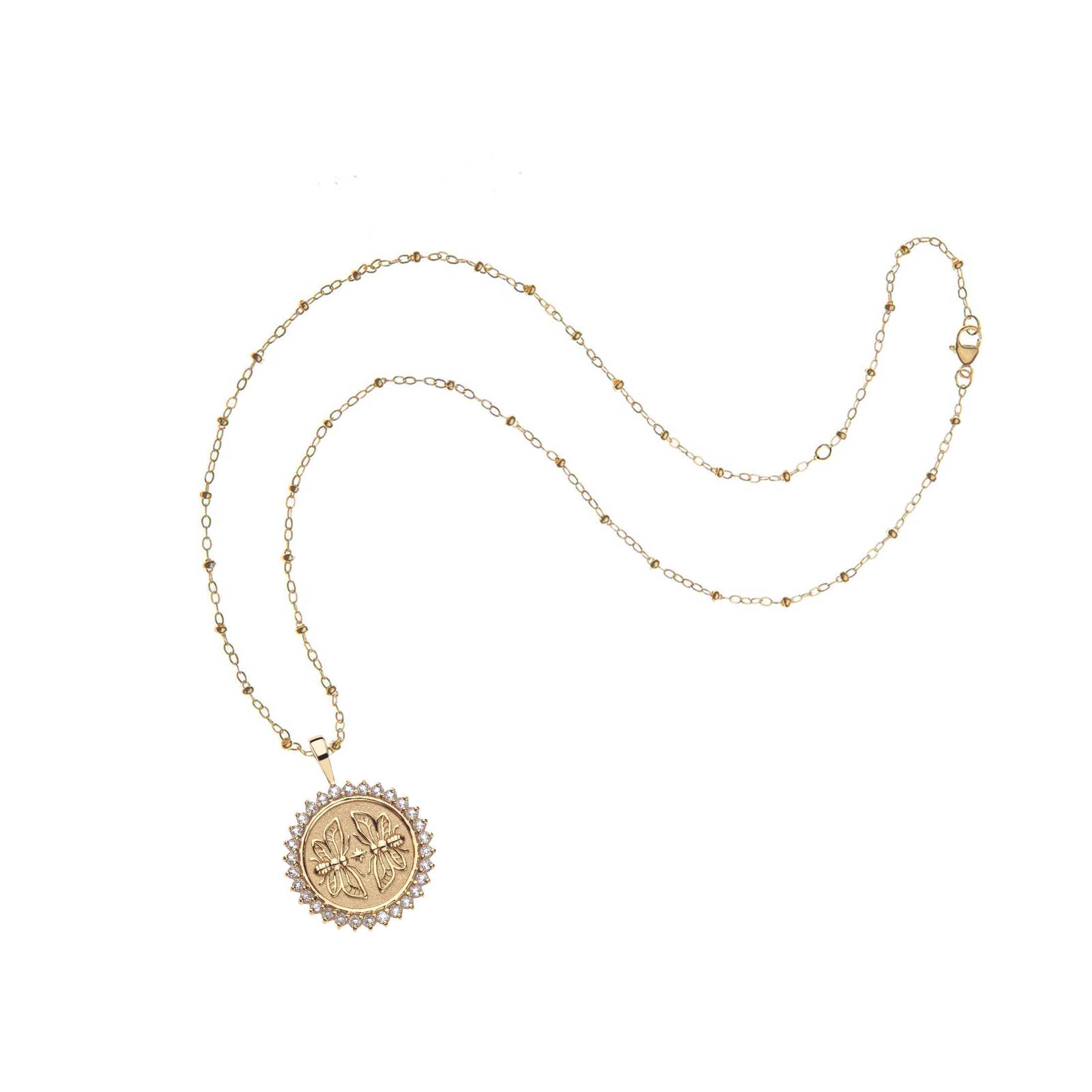 SISTERS Forever Petite Embellished Coin Pendant
